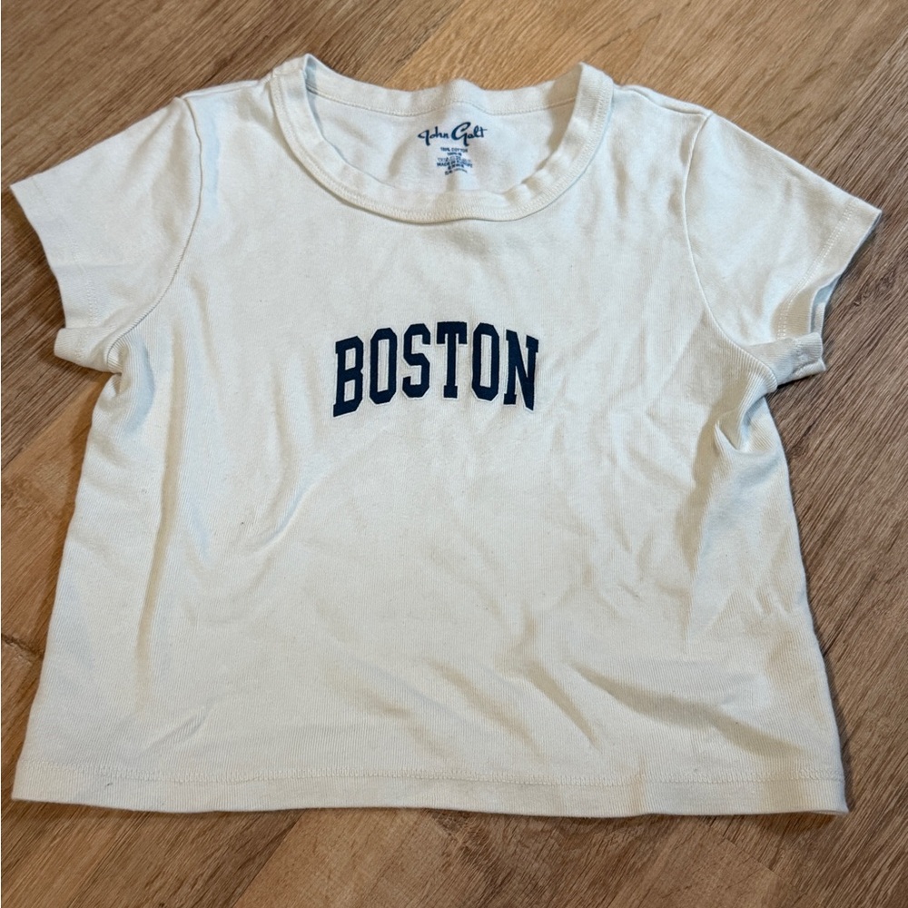 Cream Boston Graphic Tee